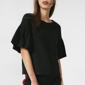 Express ruffle sleeve top
